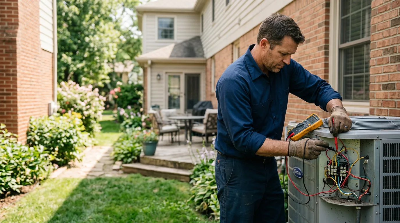 HVAC technician working near Tyler, AL